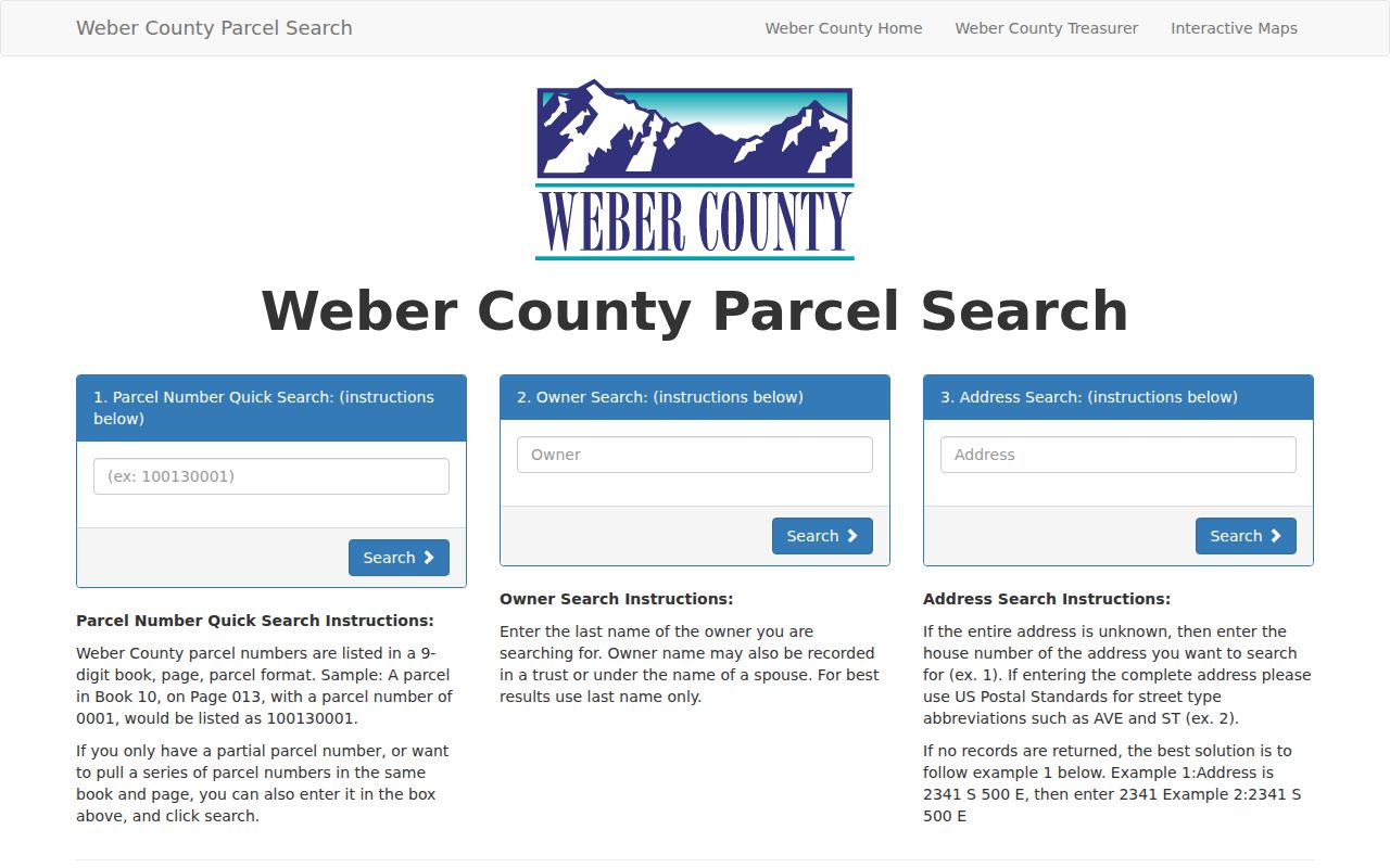 North Ogden people search parcel owner and address fields