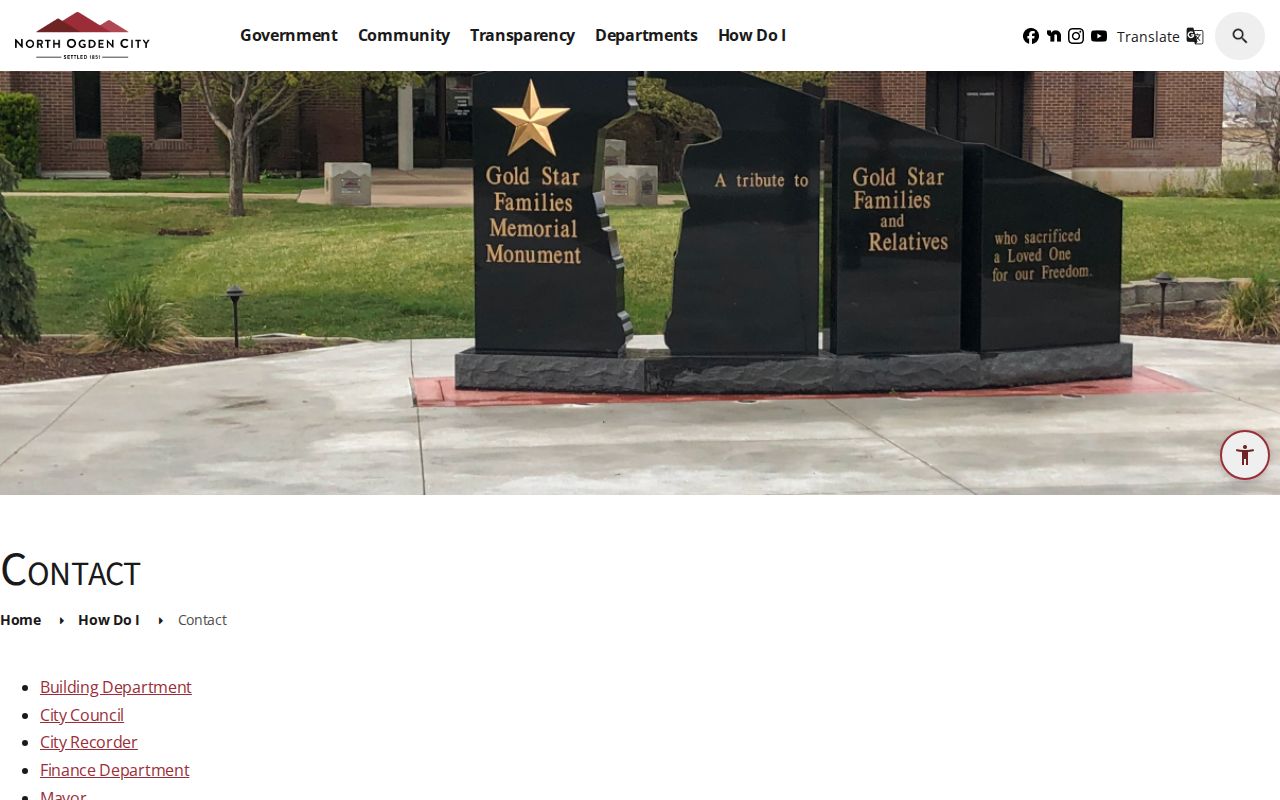 North Ogden people directories city staff listing
