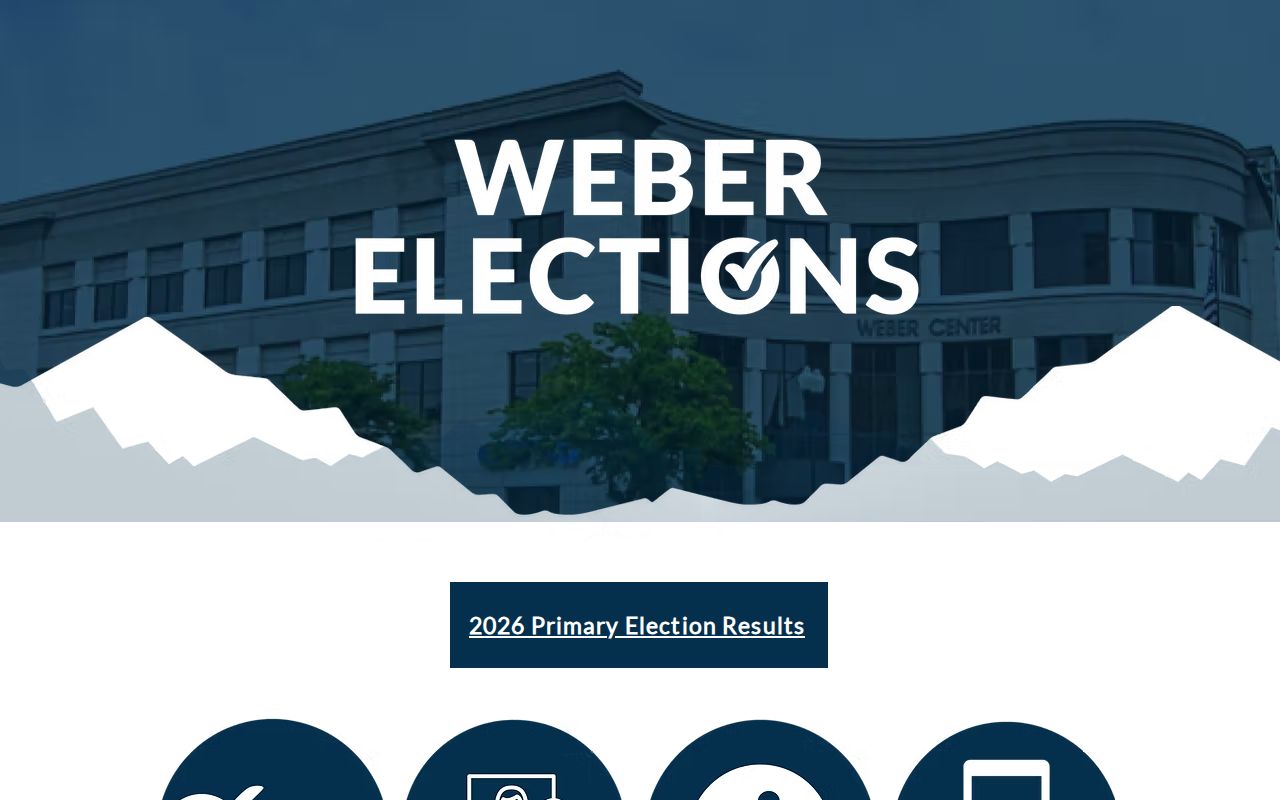 North Ogden voter registration records services from Weber County Elections