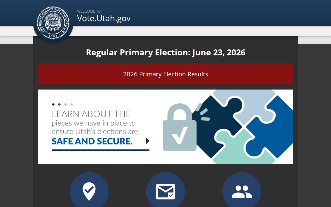 North Ogden voter registration records lookup at Utah Voter Information
